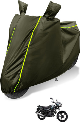 Auto Hub Waterproof Two Wheeler Cover for Bajaj(Discover 100 DTS-i, Green)