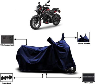 Amexride Two Wheeler Cover for Bajaj(Pulsar 200NS FI BS6, Blue)