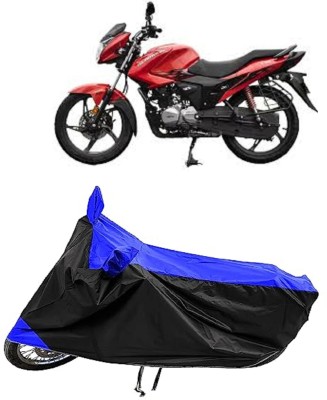 MMSSTAR Two Wheeler Cover for Hero(Glamour Blaze, Blue, Black)