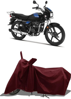 RAQTRO Two Wheeler Cover for Hero(Maroon)