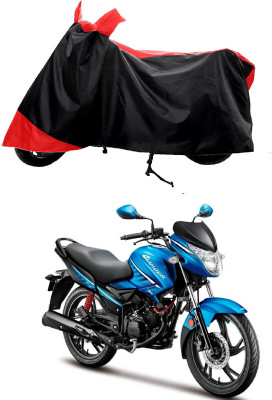 GROFATIK Two Wheeler Cover for Hero(New Glamour BS6, Red, Black)