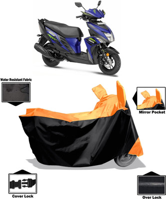 Amexride Two Wheeler Cover for Yamaha(Cygnus Ray ZR, Orange)