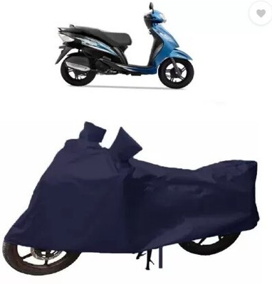 Tritika Waterproof Two Wheeler Cover for TVS(Wego, Blue)