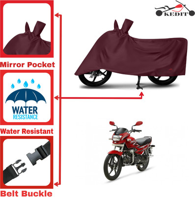 KEDIT Two Wheeler Cover for Hero(MotoCorp Super Splendor, Maroon)