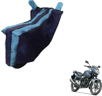 MMSSTAR Waterproof Two Wheeler Cover for Suzuki(GS 150R, Black, Blue)