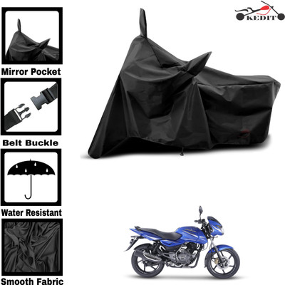 KEDIT Two Wheeler Cover for Universal For Bike(Pulsar 150 BS6, Black)