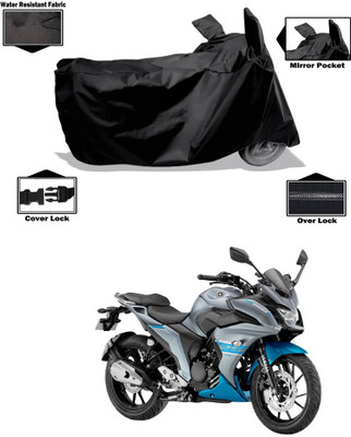 CODOKI Waterproof Two Wheeler Cover for Yamaha(Fazer 25 BS6, Black)