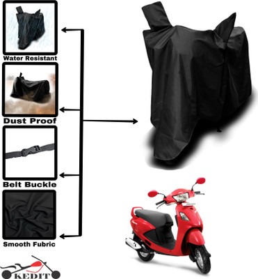 KEDIT Two Wheeler Cover for Universal For Bike(Pleasure, Black)