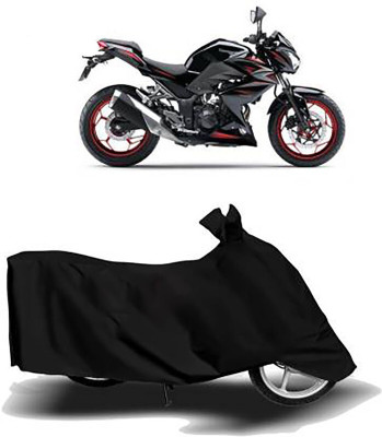 DeepShakshi AUTOMOTIVE Waterproof Two Wheeler Cover for Kawasaki(Z250, Black)