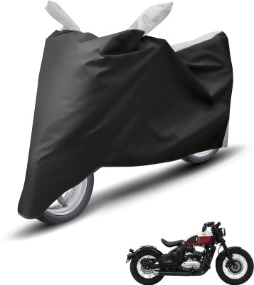 Caronix Waterproof Two Wheeler Cover for JAWA(Bobber 350, Silver)