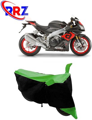 RRZ Waterproof Two Wheeler Cover for Aprilia(RSV4, Black, Green)