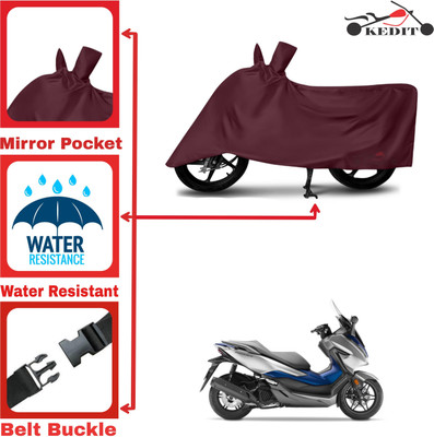 KEDIT Two Wheeler Cover for Honda(Forza 300, Maroon)