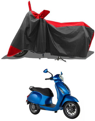 PAGORA Waterproof Two Wheeler Cover for Bajaj(Chetak, Red, Black)
