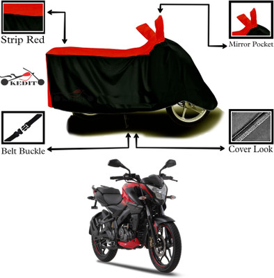 AASHTIK MART Two Wheeler Cover for Bajaj(Pulsar 135, Red, Black)