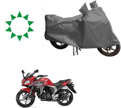 DeepShakshi AUTOMOTIVE Waterproof Two Wheeler Cover for Yamaha(Fazer, Grey)