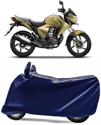 Mdstar Waterproof Two Wheeler Cover for Honda(Unicorn Dazzler, Blue)