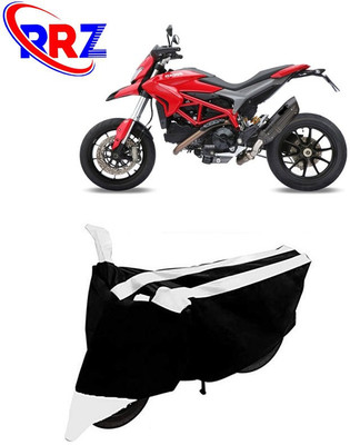RRZ Waterproof Two Wheeler Cover for Ducati(Hypermotard 939, Black, White)