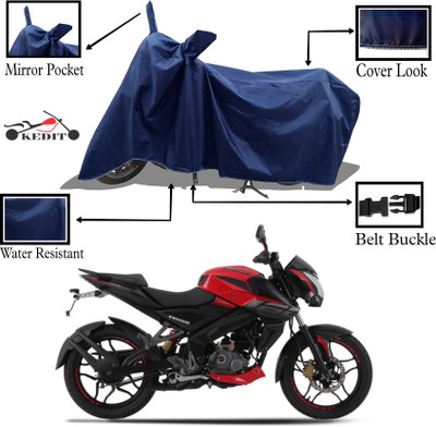 KEDIT Two Wheeler Cover for Bajaj(Pulsar 180NS, Blue)