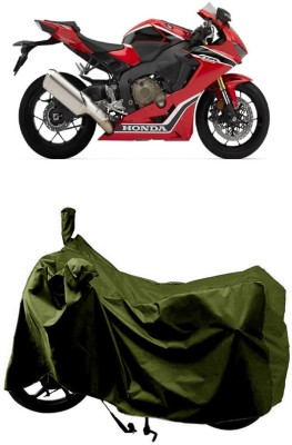 SUGASHRI Waterproof Two Wheeler Cover for Honda(CBR300R, Green)