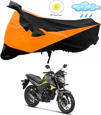 Ascension Two Wheeler Cover for Honda(CB Hornet 160, Orange, Black)