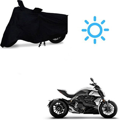 MMSSTAR Waterproof Two Wheeler Cover for Ducati(Diavel, Black)