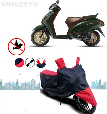 smwzxyu Waterproof Two Wheeler Cover for Honda(Activa, Black, Red)