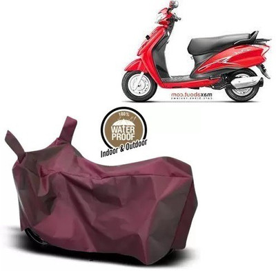 OliverX Waterproof Two Wheeler Cover for Hero(Duet LX 110CC, Maroon)