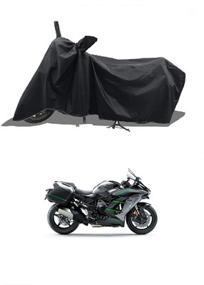 NIRUJI TRADERS Waterproof Two Wheeler Cover for Kawasaki(Ninja H2 SX, Black)