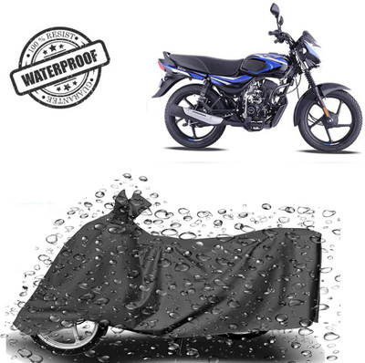 ROYAL AUTO MART Waterproof Two Wheeler Cover for Bajaj(CT110, Grey)