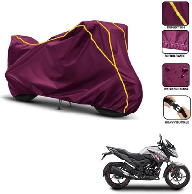 Love Me Two Wheeler Cover for Honda(X-Blade, Maroon, Yellow)