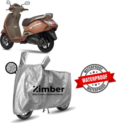 APNEK Two Wheeler Cover for TVS(Jupiter, Silver)