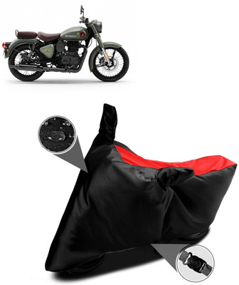 CODOKI Waterproof Two Wheeler Cover for Royal Enfield(Classic 350 Signals, Red)