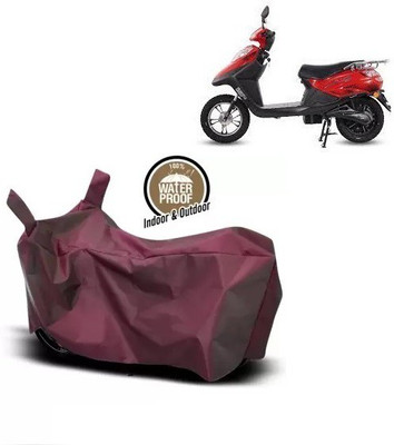 OliverX Waterproof Two Wheeler Cover for Hero(Electric Flash BS6, Maroon)