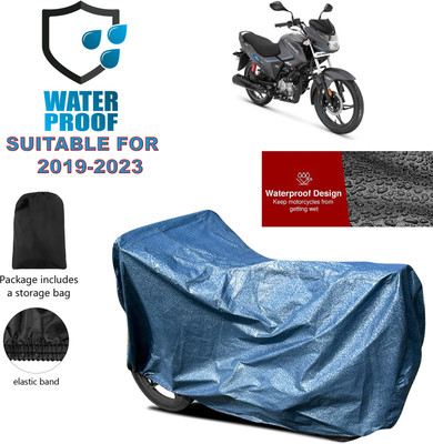 PAGORA Waterproof Two Wheeler Cover for Hero(Glamour i3s BS6, Blue)