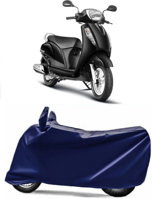 Mdstar Waterproof Two Wheeler Cover for Suzuki(New Access 125, Blue)