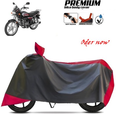 smwzxyu Waterproof Two Wheeler Cover for TVS, Hero, Honda, Bajaj(Red, Black)