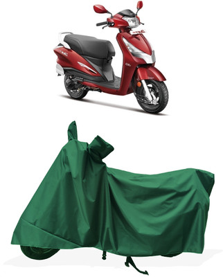 Tricway Two Wheeler Cover for Hero(Duet LX 110CC, Green)