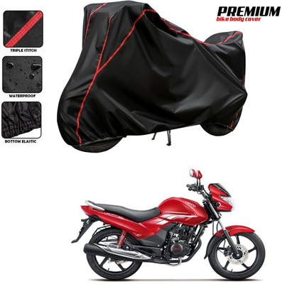 DeepShakshi AUTOMOTIVE Two Wheeler Cover for Hero(Achiever, Black, Red)