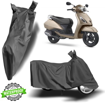 ROYAL AUTO MART Waterproof Two Wheeler Cover for TVS(Jupiter, Grey)