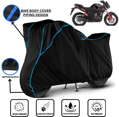 LE PRA Waterproof Two Wheeler Cover for Hero(Xtreme 160 R, Black, Blue)