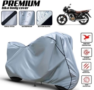 Shiv Kanha Waterproof Two Wheeler Cover for TVS(Radeon, Silver, Black)