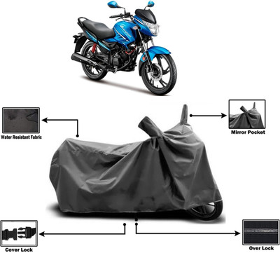 Amexride Two Wheeler Cover for Hero(Glamour i3s BS6, Grey)