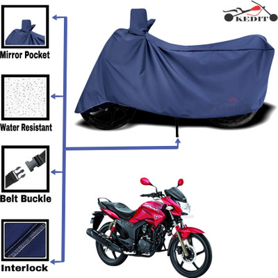 AASHTIK MART Two Wheeler Cover for Hero(Blue)