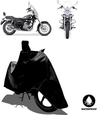Amexride Waterproof Two Wheeler Cover for Bajaj(Cruiser BS6, Black)