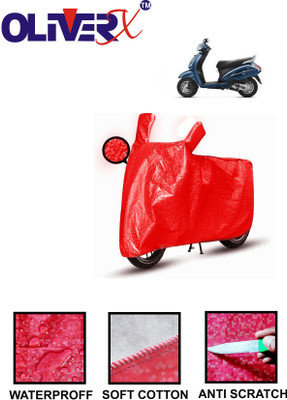 OliverX Waterproof Two Wheeler Cover for Honda(Activa 3G, Red)