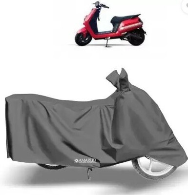 Tritika Waterproof Two Wheeler Cover for Bajaj(Chetak, Grey)