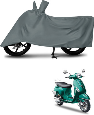 DeepShakshi AUTOMOTIVE Waterproof Two Wheeler Cover for Vespa(Vespa VXL 150, Grey)