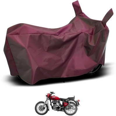 GOSHIV-car and bike accessories Waterproof Two Wheeler Cover for Royal Enfield(Bullet Electra Twinspark, Maroon)