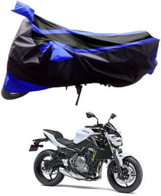 Genipap Two Wheeler Cover for Kawasaki(Z650, Black, Blue)