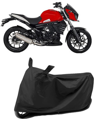 AASHTIK MART Two Wheeler Cover for Mahindra(Mojo UT 300, Black)